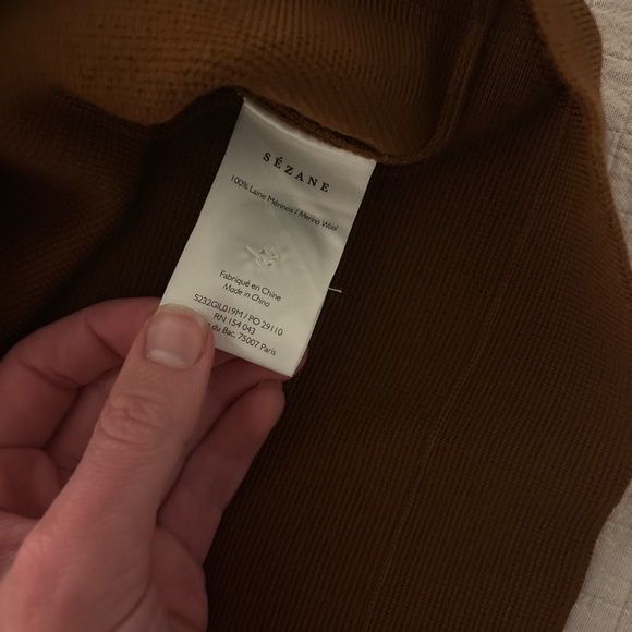Like New Sézane Betty Cardigan in Hazelnut Size L - Picture 7 of 10